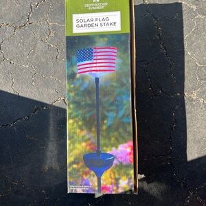 Solar Flag Garden Stake
